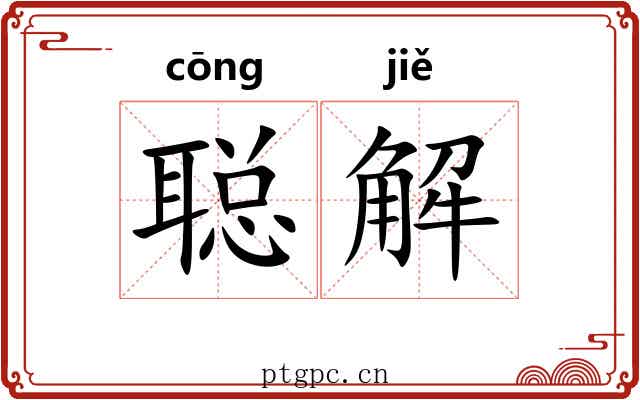 聪解