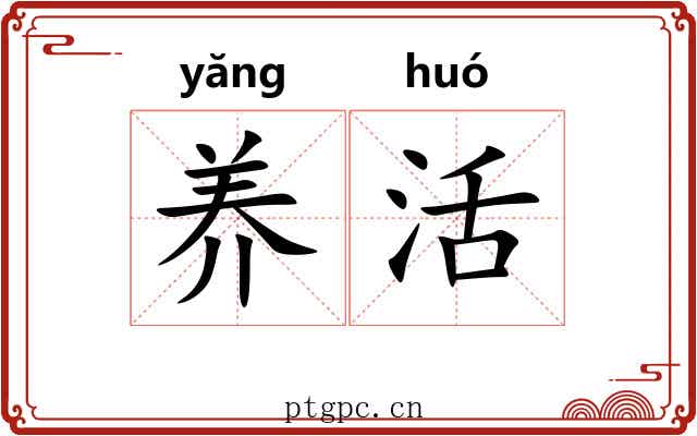 养活 养活