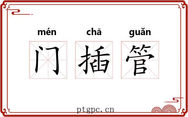 门插管 门插管