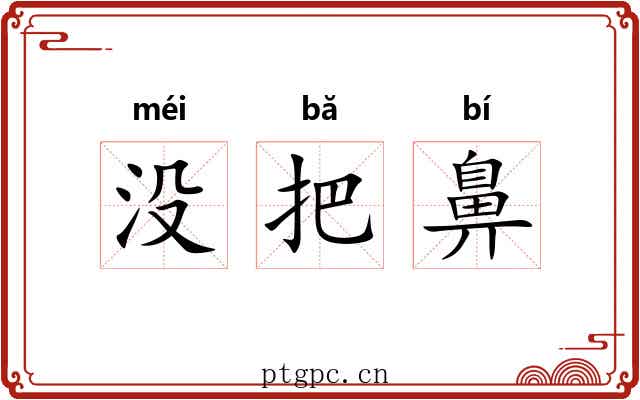 没把鼻