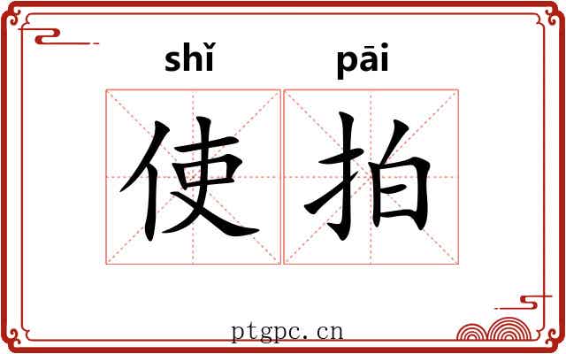 使拍
