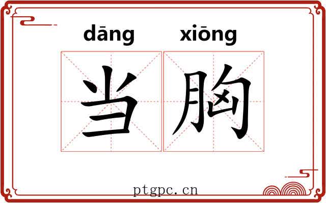 当胸 当胸