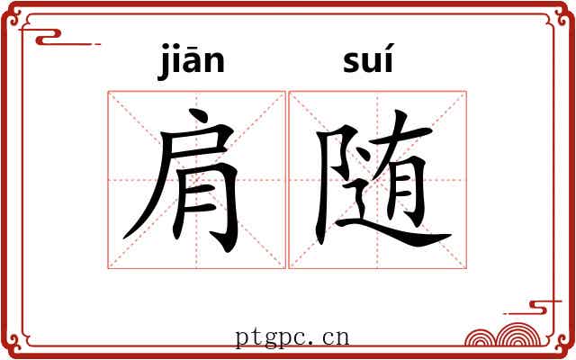 肩随 肩随