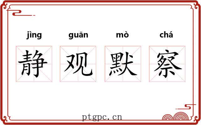 静观默察 静观默察