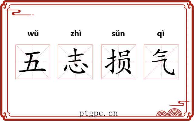 五志损气 五志损气