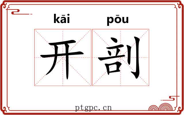 开剖