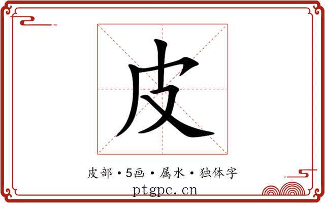 皮 皮
